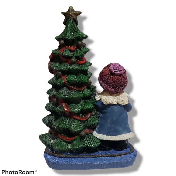 Collectable Christmas decor little girl Christmas tree Christmas gifts vintage - Picture 5 of 12